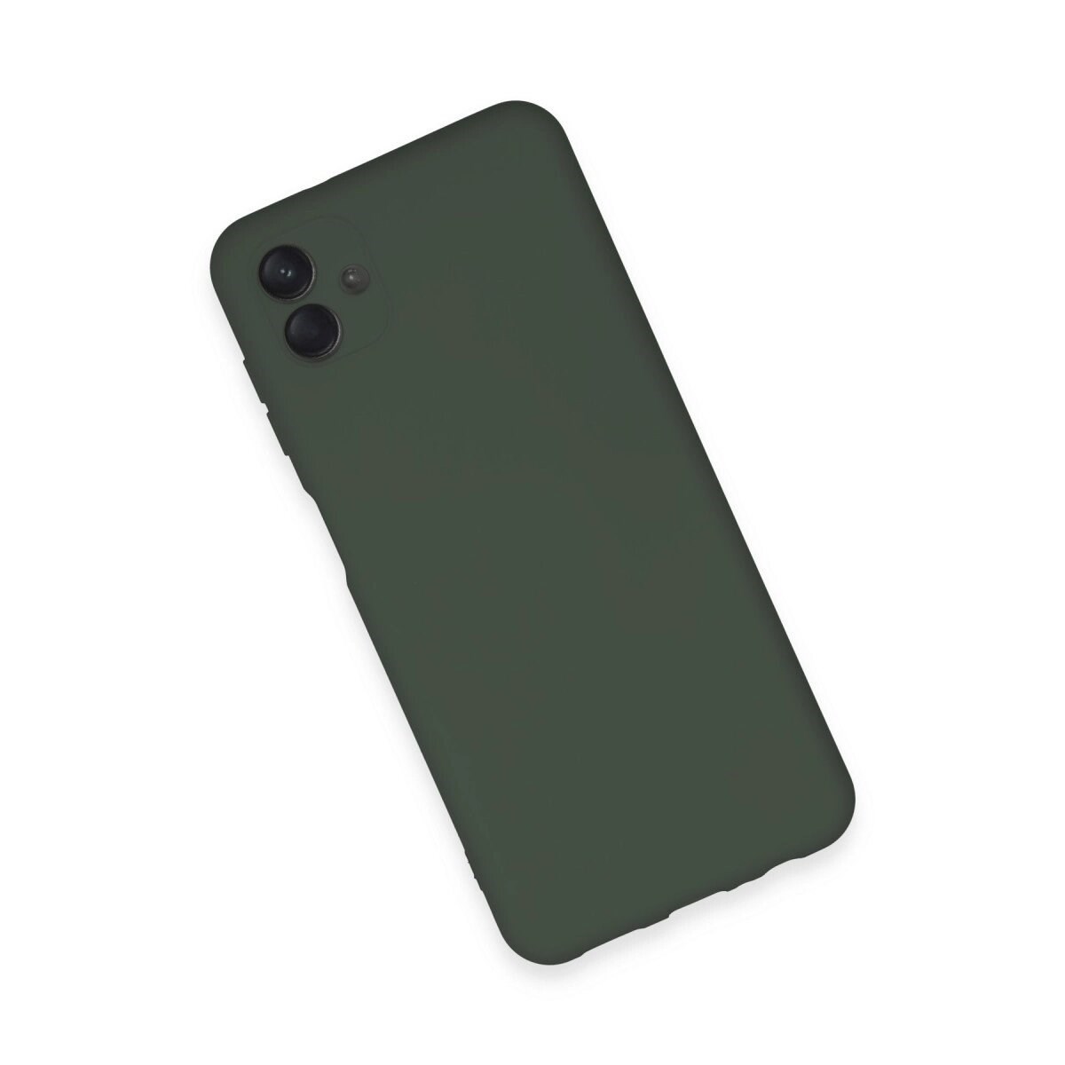 Samsung Galaxy A04e Kılıf Nano İçi Kadife Silikon - Koyu Yeşil