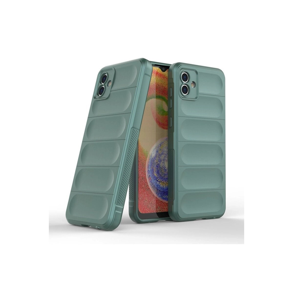 Samsung Galaxy A04e Kılıf Optimum Silikon - Koyu Yeşil