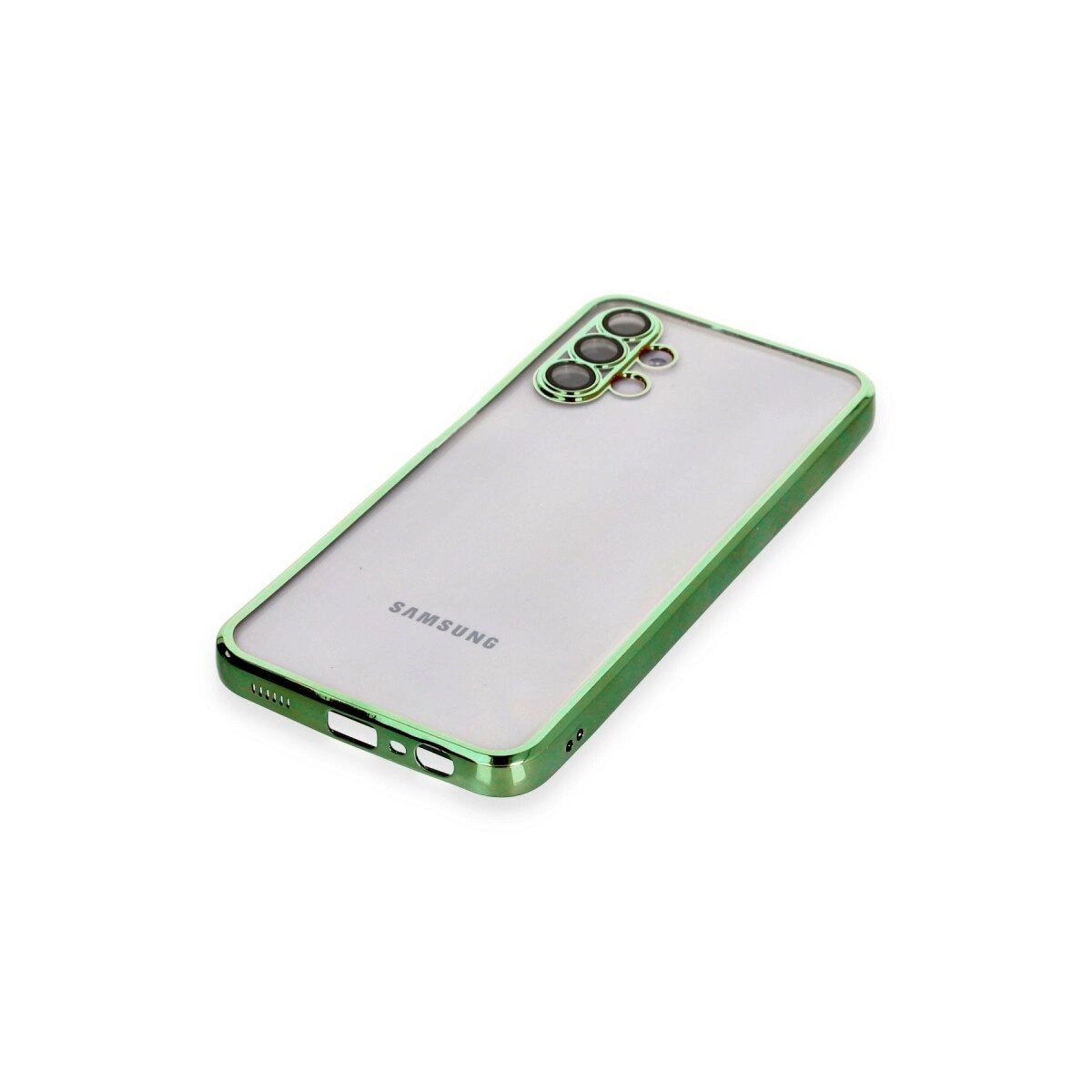 Samsung Galaxy A04s Kılıf Razer Lensli Silikon - Yeşil