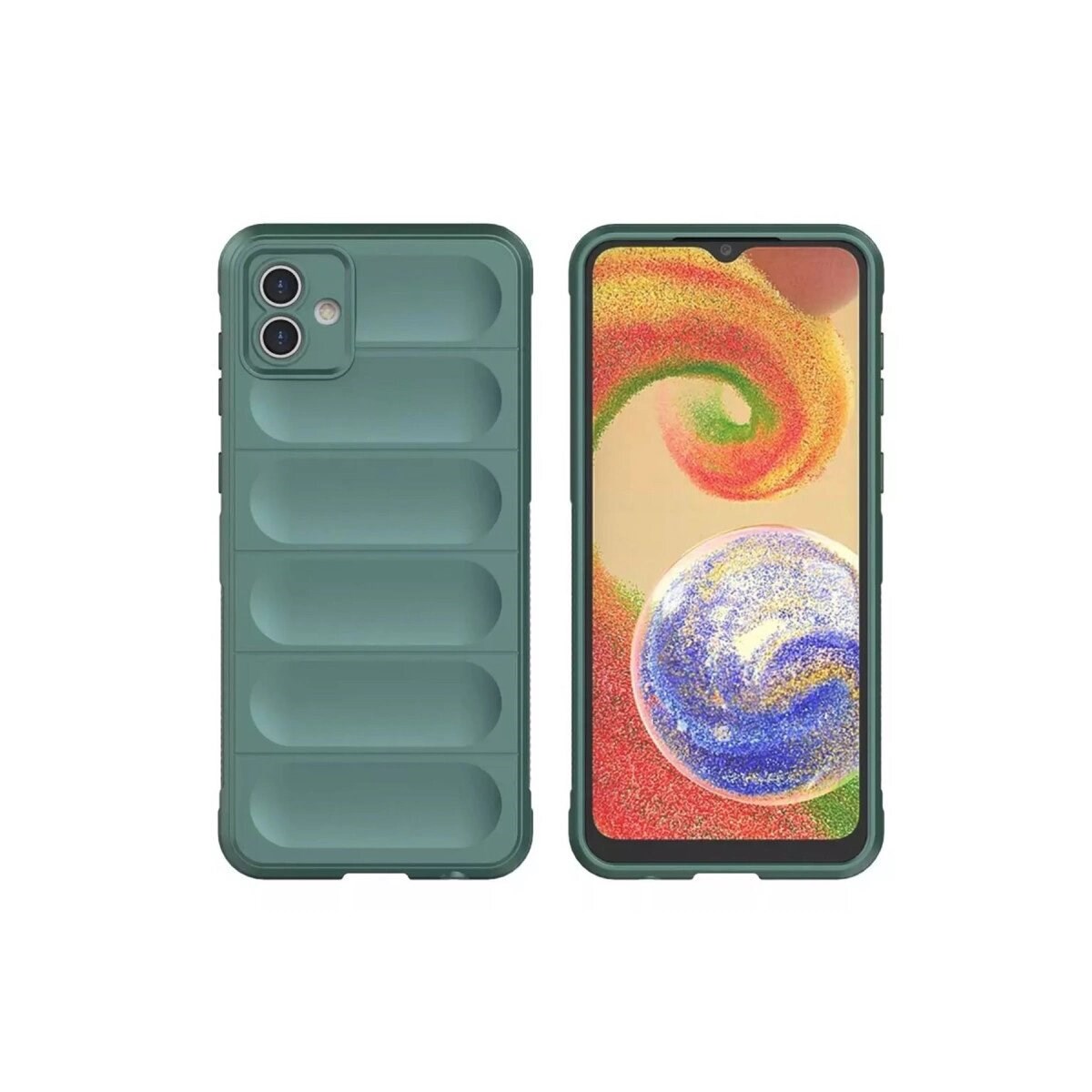 Samsung Galaxy A05 Kılıf Optimum Silikon - Koyu Yeşil