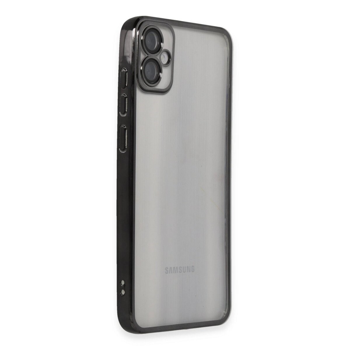 Samsung Galaxy A05 Kılıf Razer Lensli Silikon - Siyah