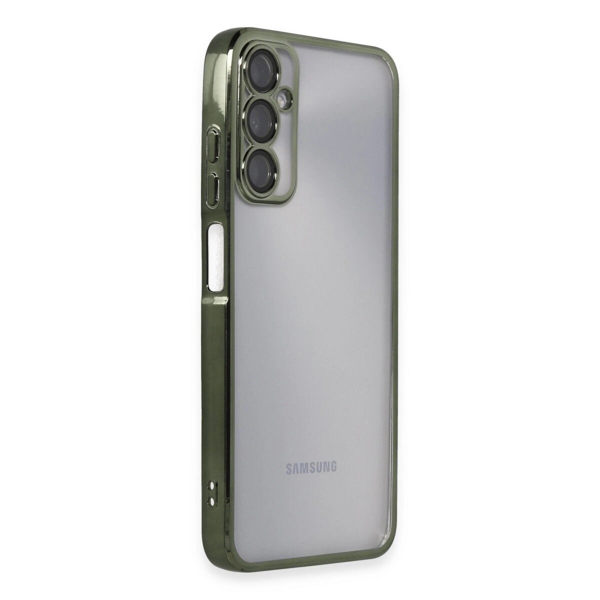 Samsung Galaxy A05s Kılıf Razer Lensli Silikon - Yeşil