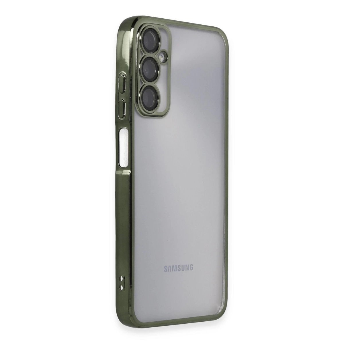Samsung Galaxy A05s Kılıf Razer Lensli Silikon - Yeşil