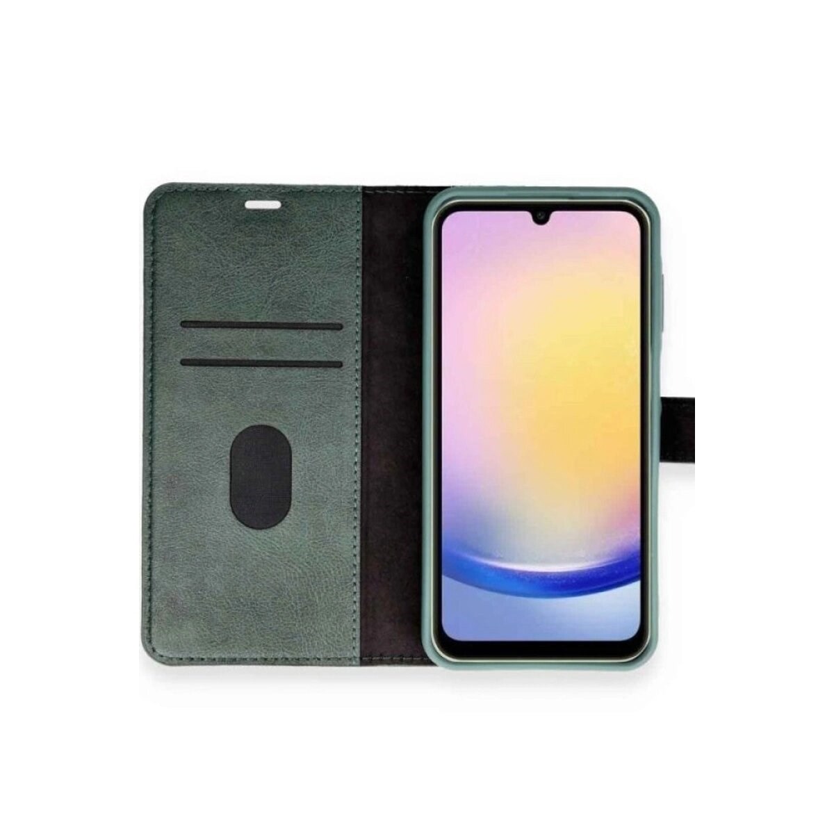 Samsung Galaxy A05s Kılıf Trend S Plus Kapaklı Kılıf - Yeşil