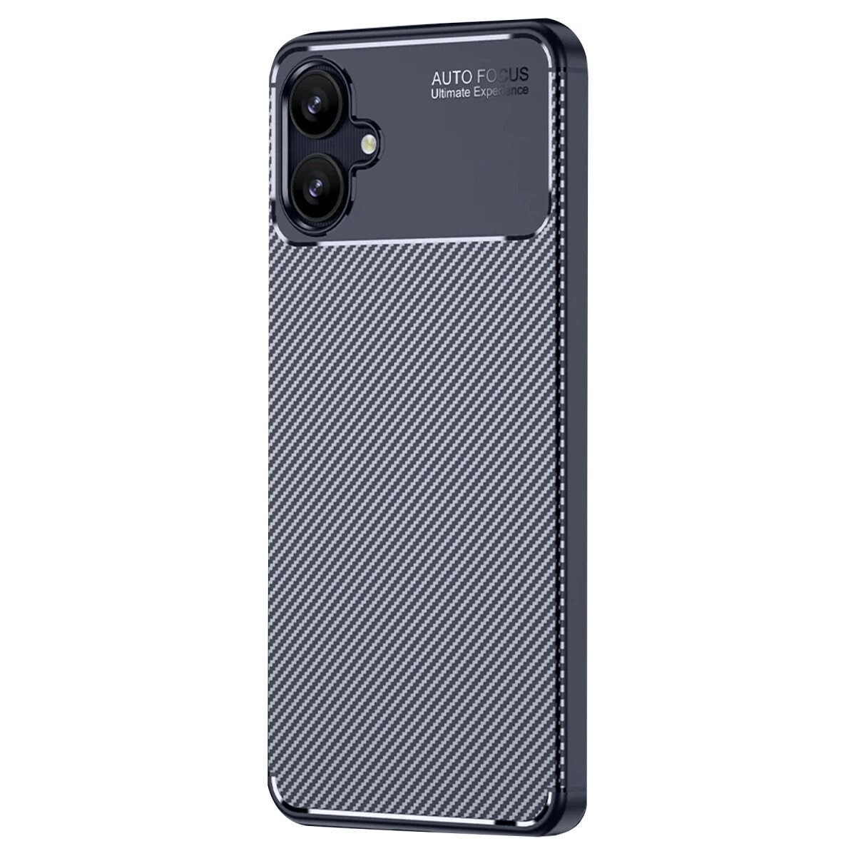 Samsung Galaxy A06 Kılıf Auto Focus Karbon Kapak - Lacivert
