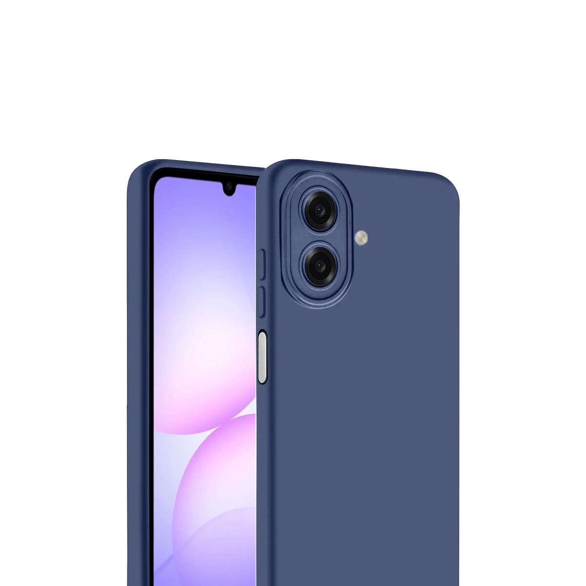 Samsung Galaxy A07 4g Nano İçi Kadife Silikon - Lacivert