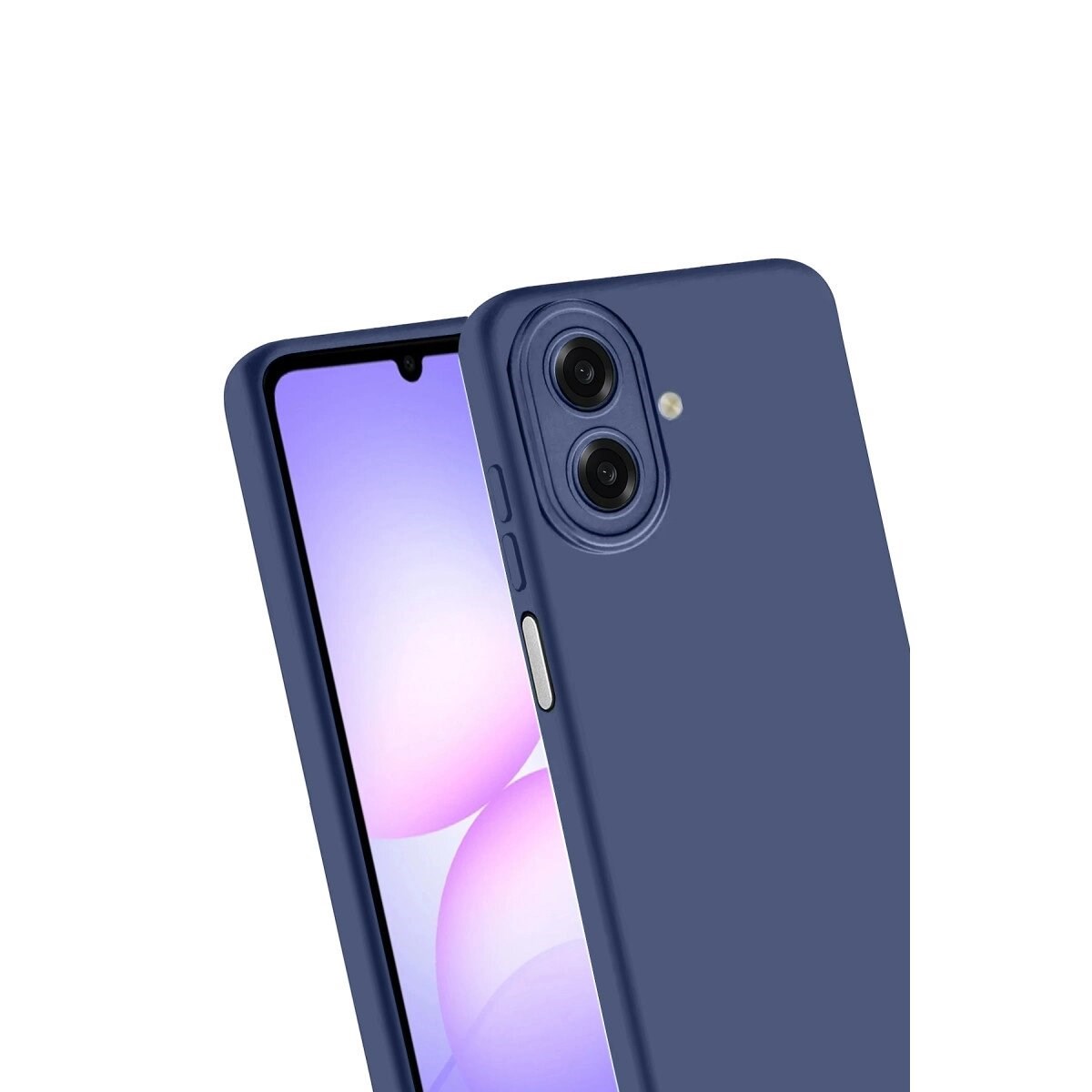 Samsung Galaxy A07 4g Nano İçi Kadife Silikon - Lacivert