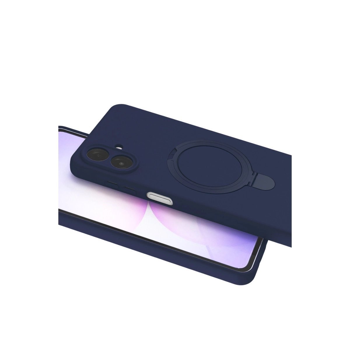 Samsung Galaxy A07 4g Regal Magsafe Standlı Kapak - Lacivert