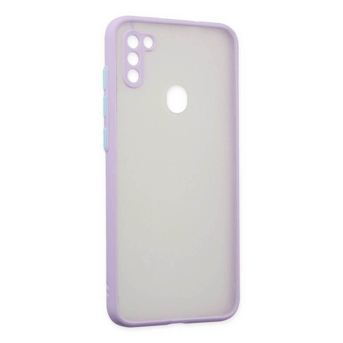 Samsung Galaxy A11 Kılıf Montreal Silikon Kapak - Mor