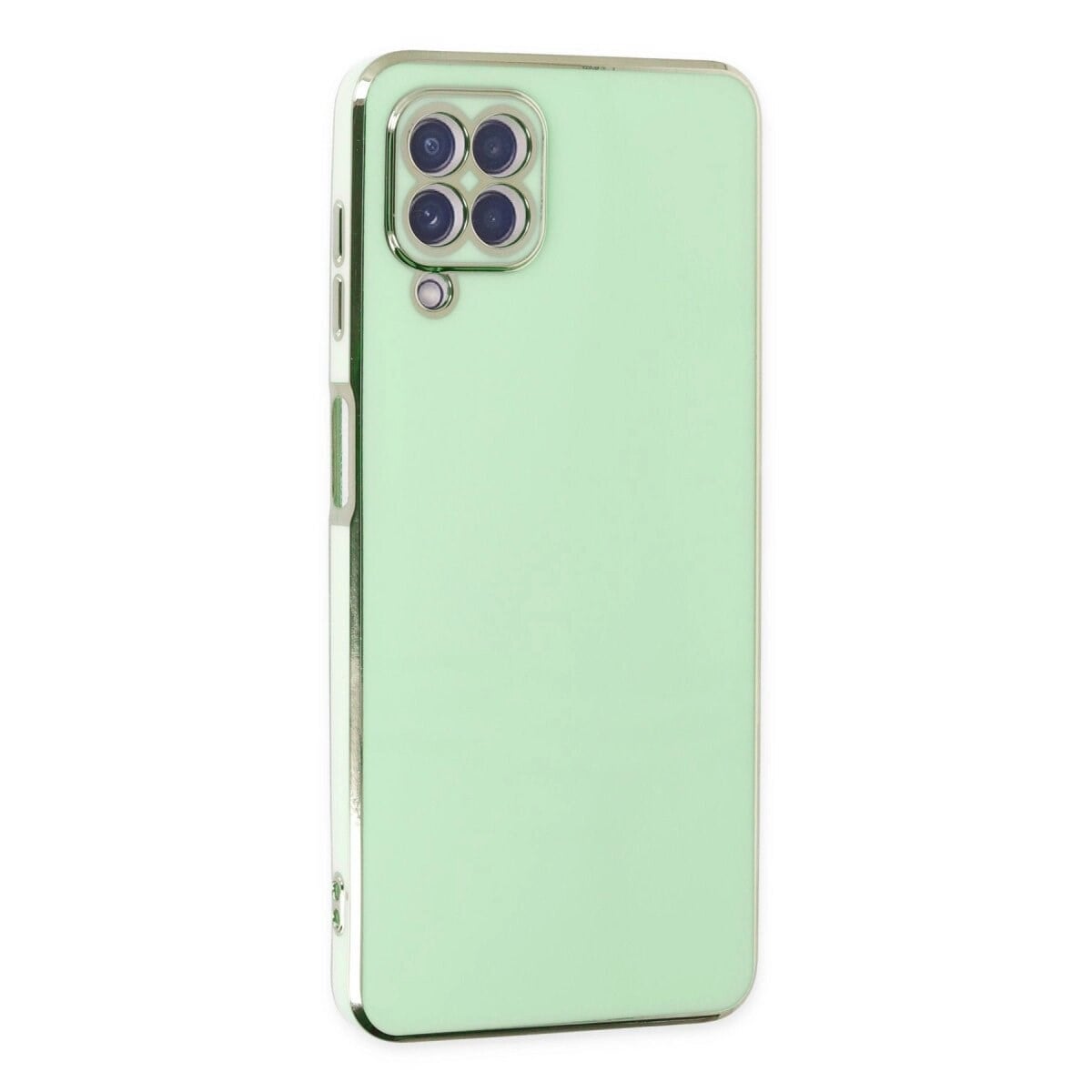 Samsung Galaxy A12 Kılıf Volet Silikon - Açık Yeşil