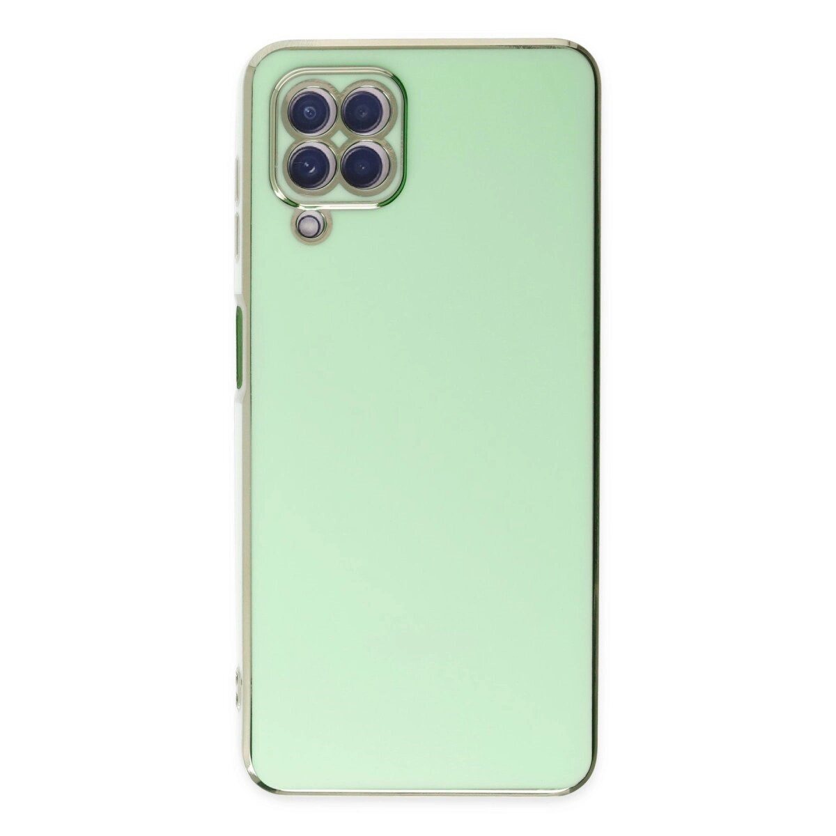 Samsung Galaxy A12 Kılıf Volet Silikon - Açık Yeşil