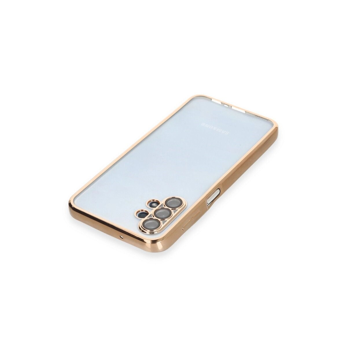 Samsung Galaxy A13 4g Kılıf Razer Lensli Silikon - Gold