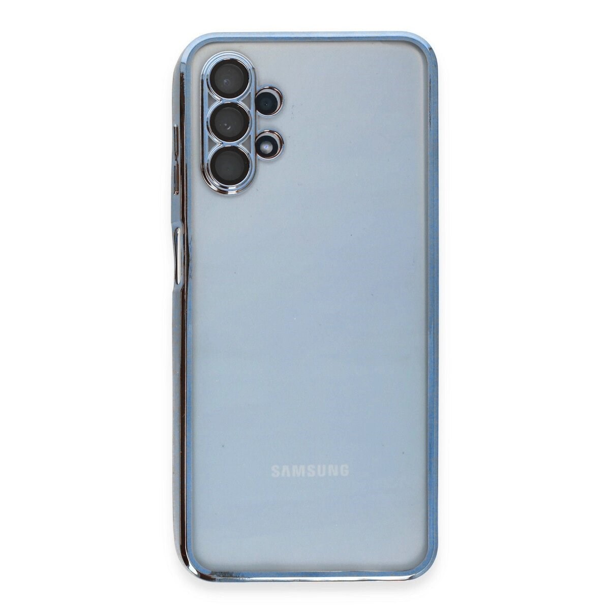 Samsung Galaxy A13 4g Kılıf Razer Lensli Silikon - Açık Mavi