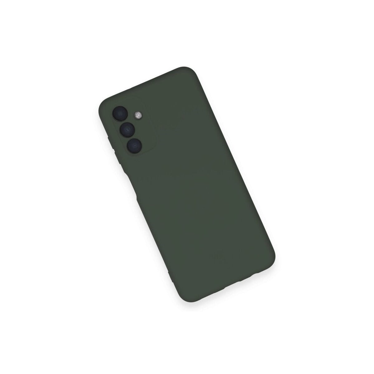 Samsung Galaxy A14 4g Kılıf Nano İçi Kadife Silikon - Koyu Yeşil