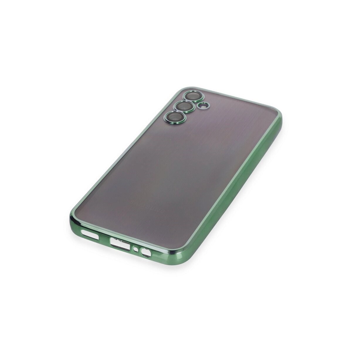Samsung Galaxy A14 4g Kılıf Razer Lensli Silikon - Yeşil