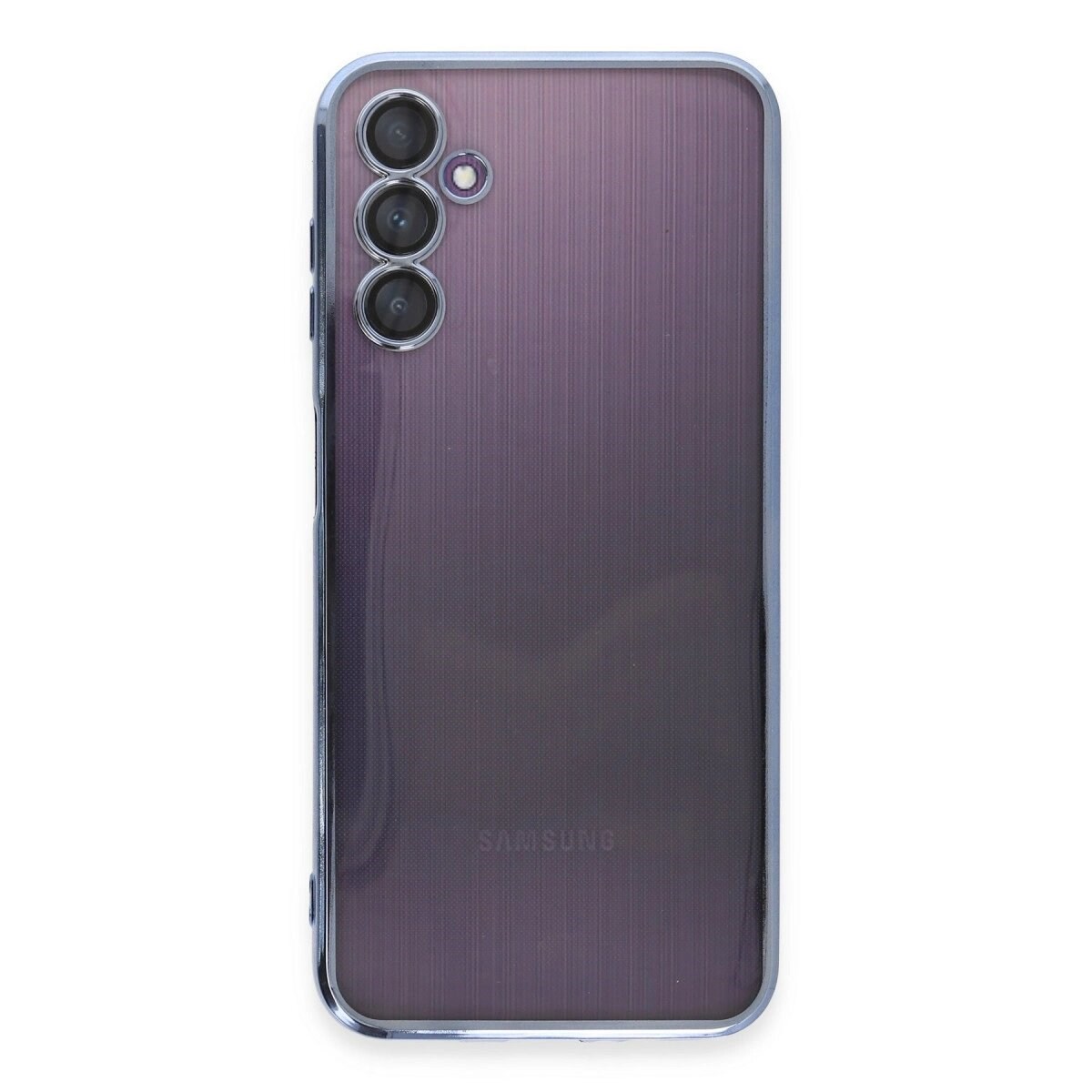 Samsung Galaxy A14 4g Kılıf Razer Lensli Silikon - Açık Mavi