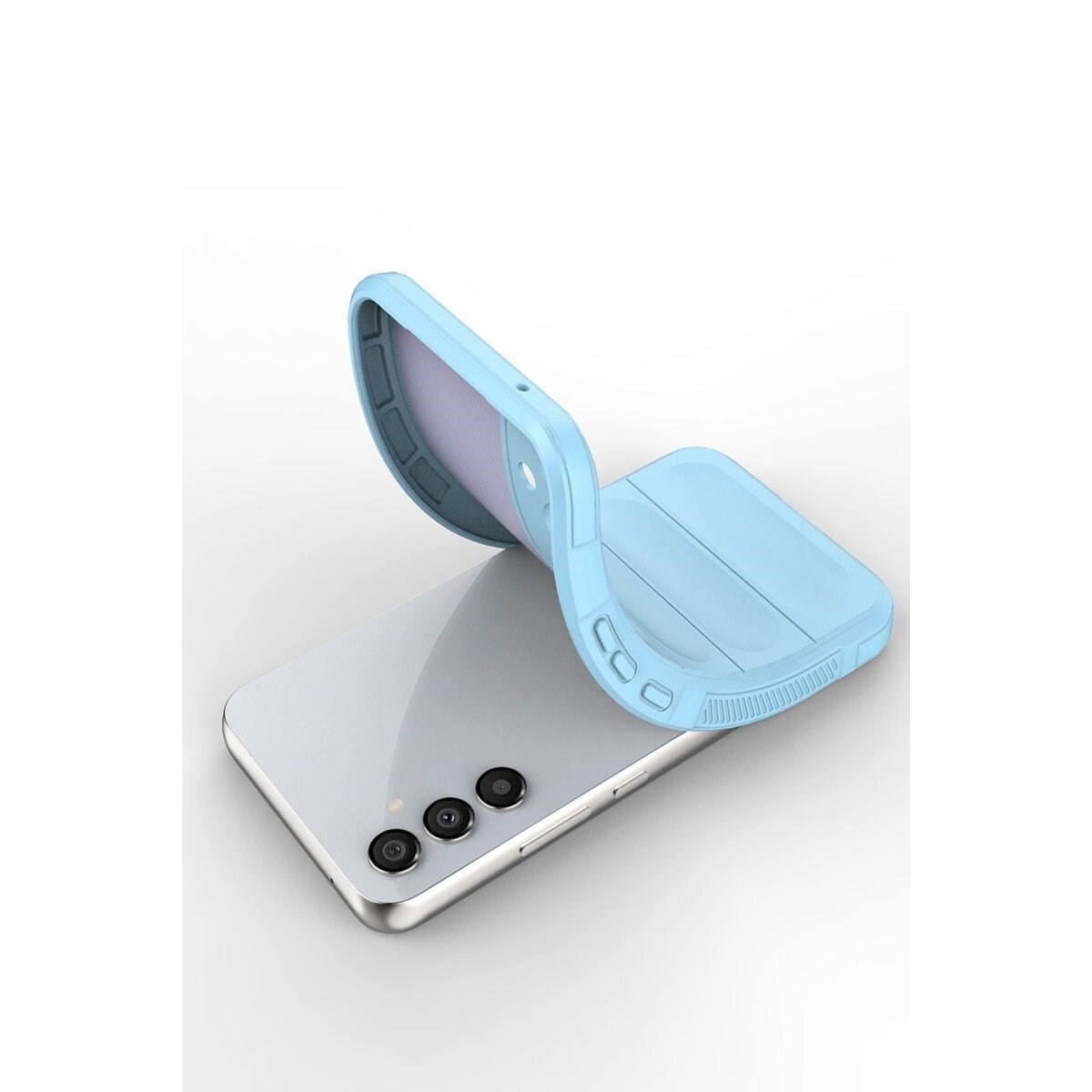 Samsung Galaxy A15 4g Kılıf Optimum Silikon - Sky Blue