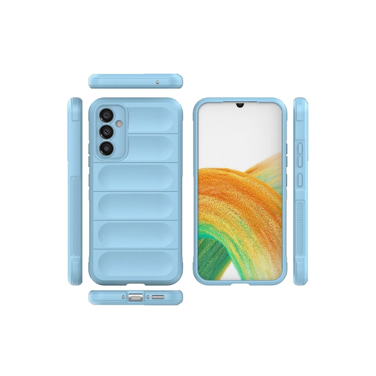 Samsung Galaxy A15 4g Kılıf Optimum Silikon - Sky Blue
