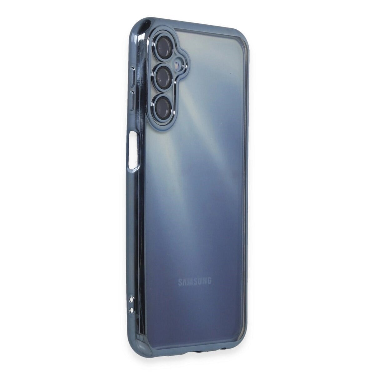 Samsung Galaxy A15 4g Kılıf Razer Lensli Silikon - Açık Mavi