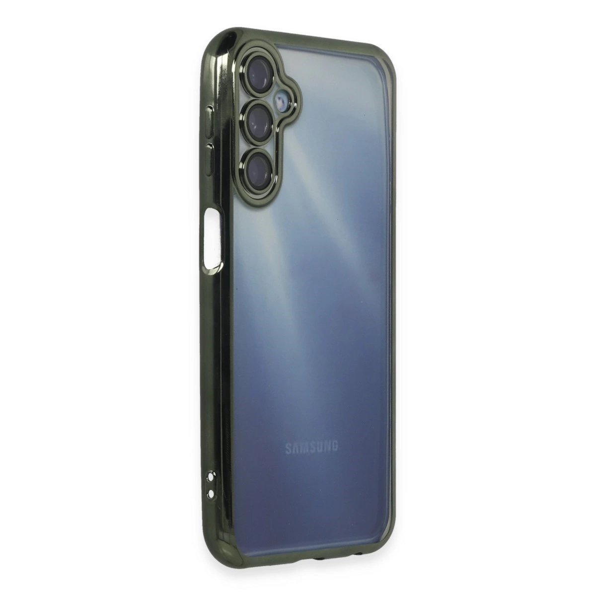 Samsung Galaxy A15 4g Kılıf Razer Lensli Silikon - Yeşil