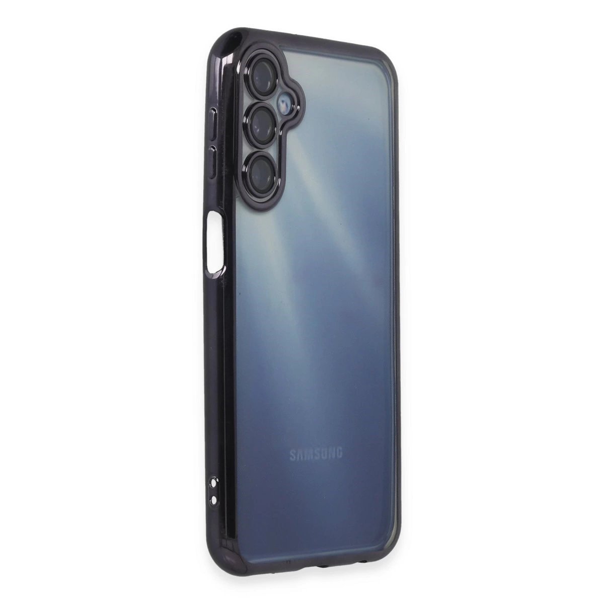 Samsung Galaxy A15 4g Kılıf Razer Lensli Silikon - Mor