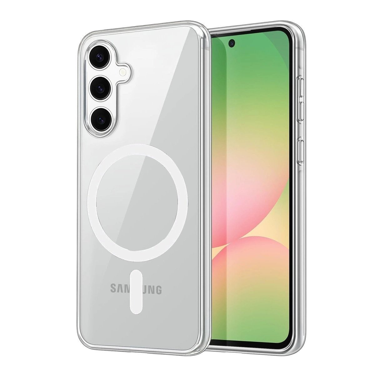 Samsung Galaxy A16 5g Combo Sert Şeffaf Magsafe Kapak - Şeffaf