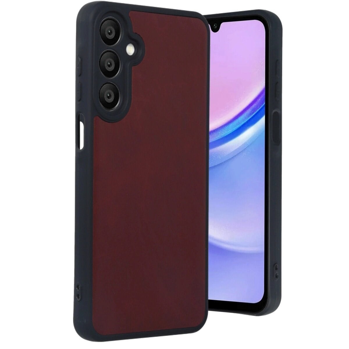 Samsung Galaxy A16 5g Kılıf Aras Deri Kapak - Bordo