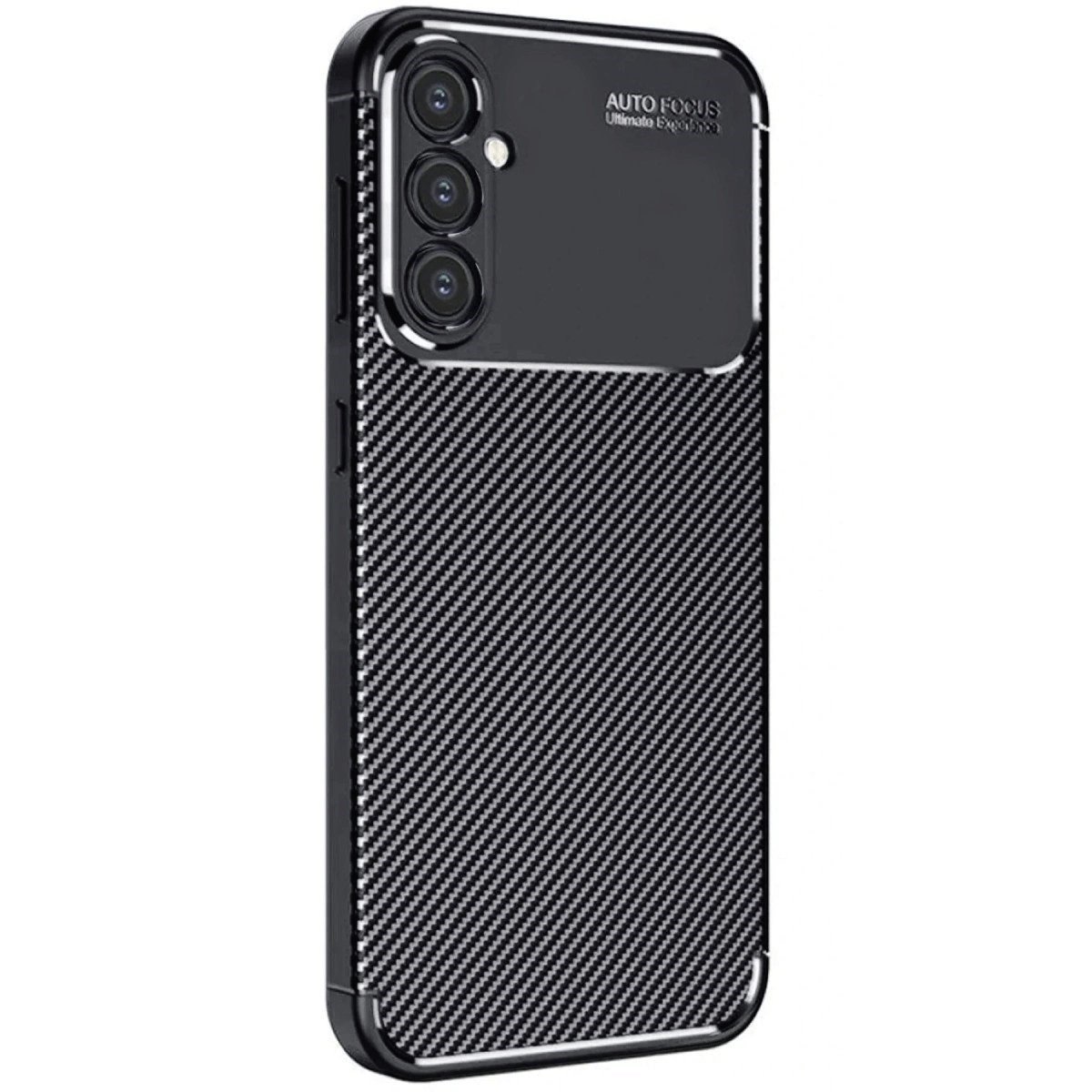 Samsung Galaxy A16 5g Kılıf Auto Focus Karbon Kapak - Siyah