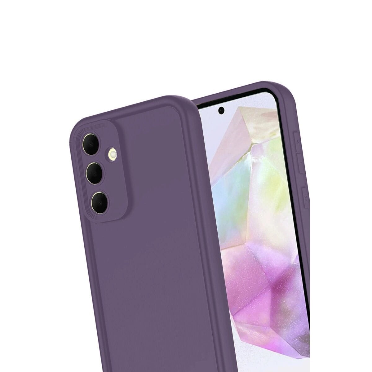 Samsung Galaxy A16 5g Kılıf Viera Silikon - Mürdüm