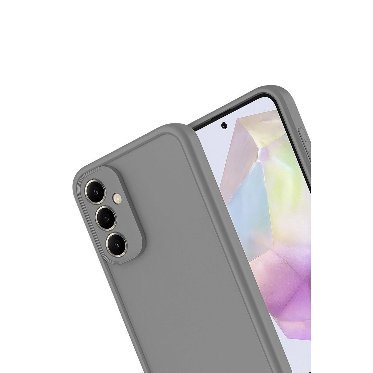 Samsung Galaxy A16 5g Kılıf Viera Silikon - Gri