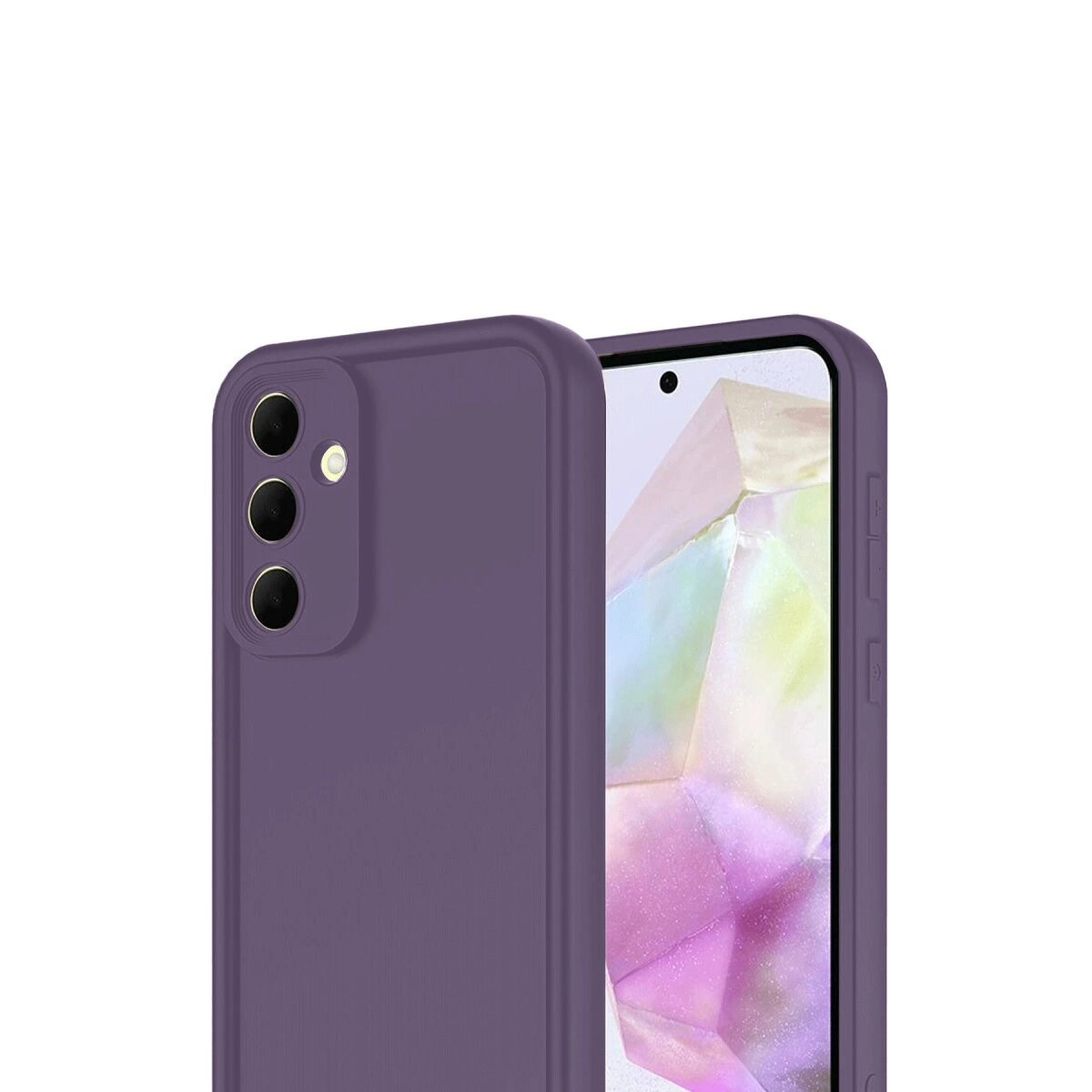 Samsung Galaxy A16 5g Kılıf Viera Silikon - Mürdüm