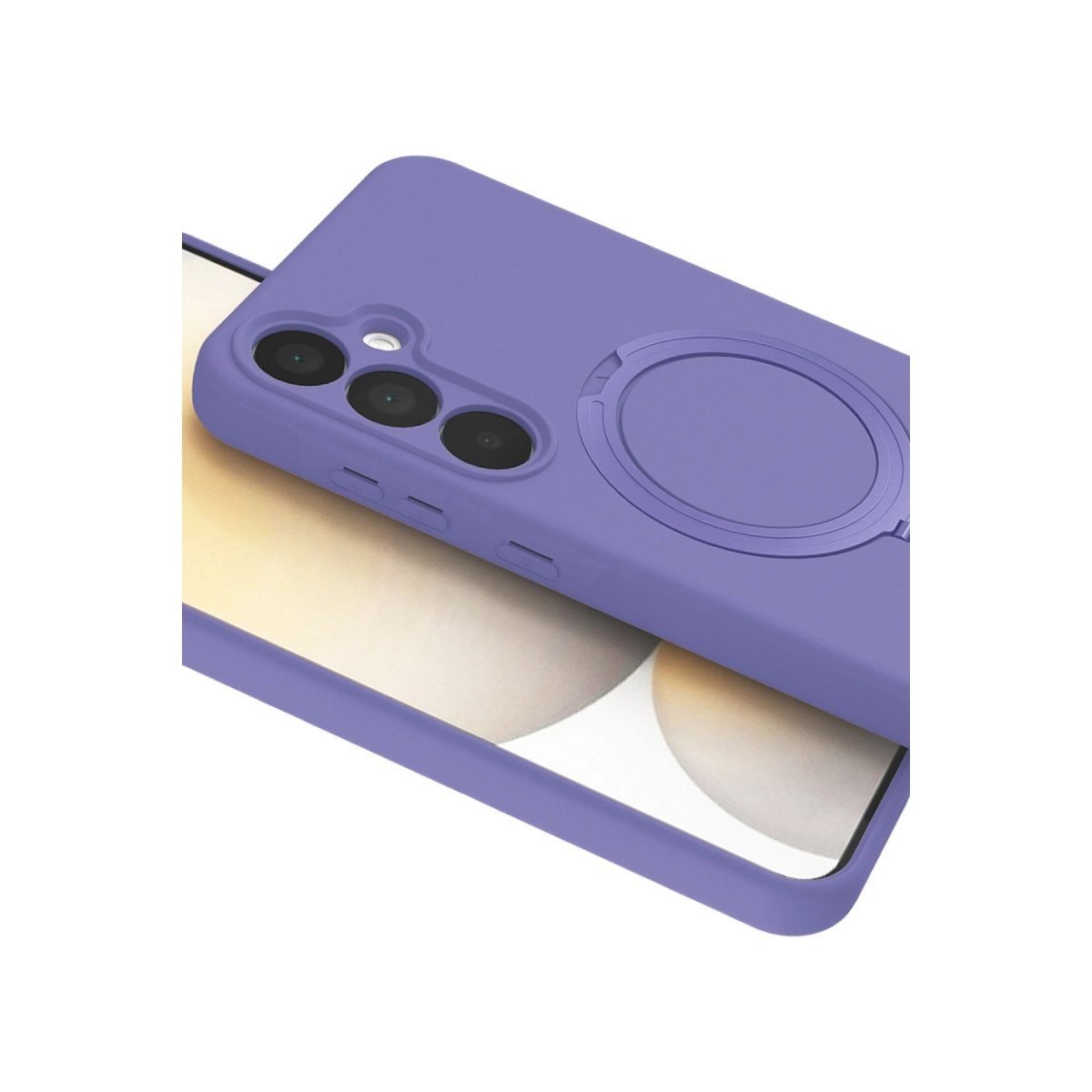 Samsung Galaxy A16 5g Regal Magsafe Standlı Kapak - Lila