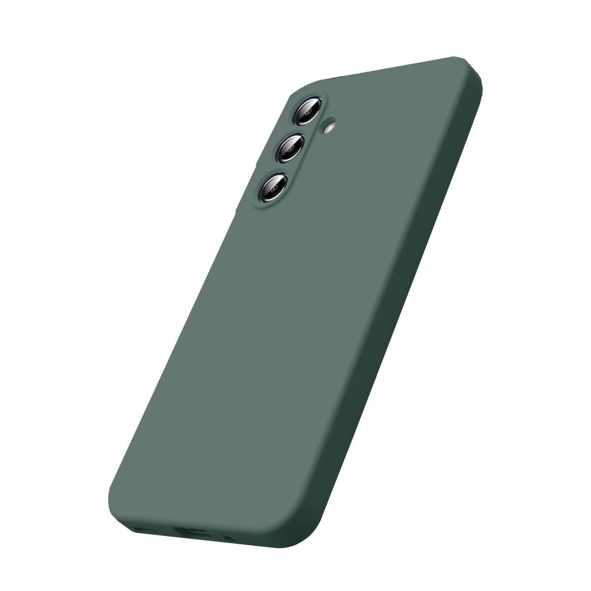 Samsung Galaxy A17 5g Nano İçi Kadife Silikon - Koyu Yeşil
