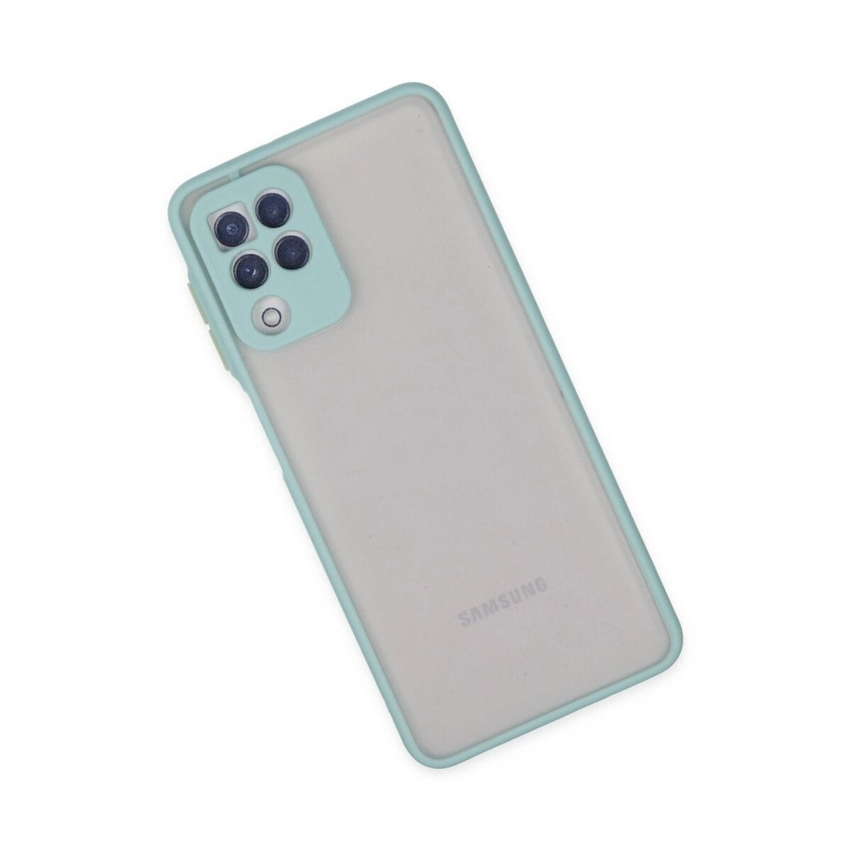 Samsung Galaxy A22 Kılıf Montreal Silikon Kapak - Turkuaz