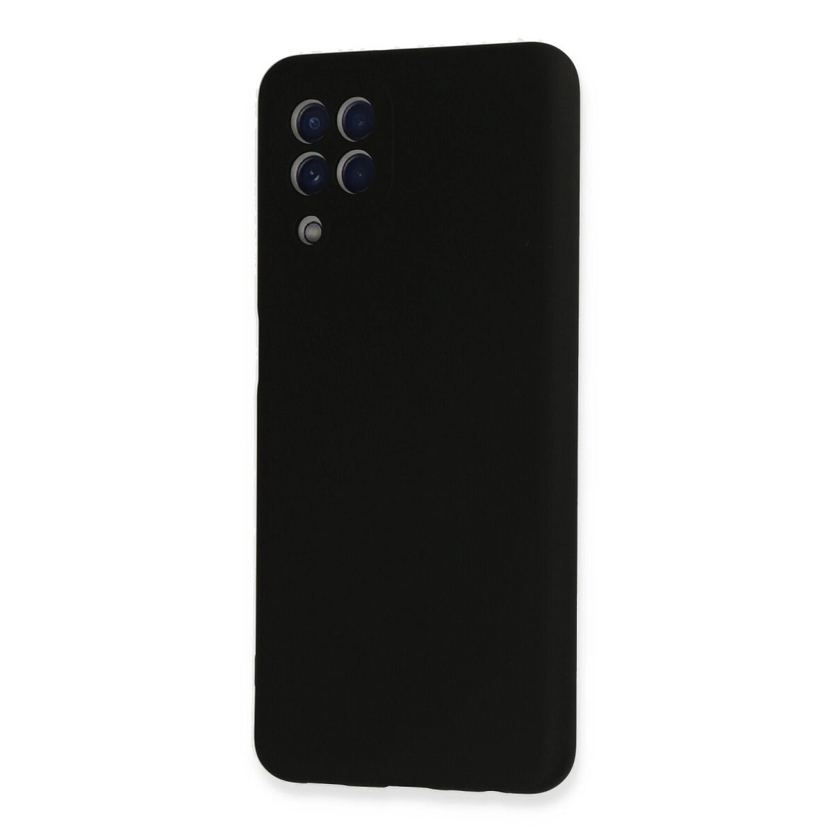 Samsung Galaxy A22 Kılıf Nano İçi Kadife Silikon - Siyah