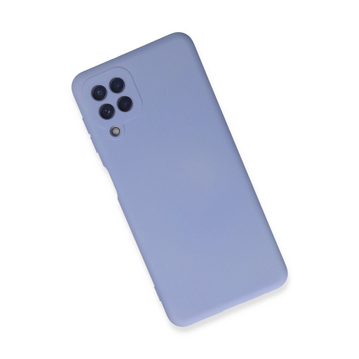 Samsung Galaxy A22 Kılıf Nano İçi Kadife Silikon - Lila