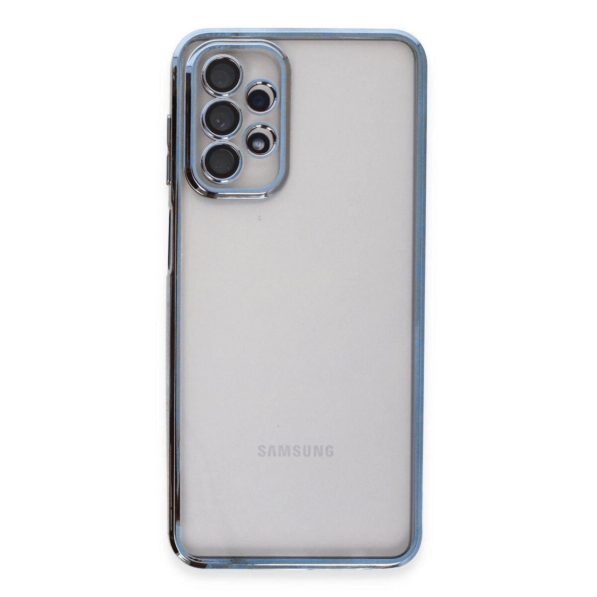 Samsung Galaxy A23 4g Kılıf Razer Lensli Silikon - Açık Mavi