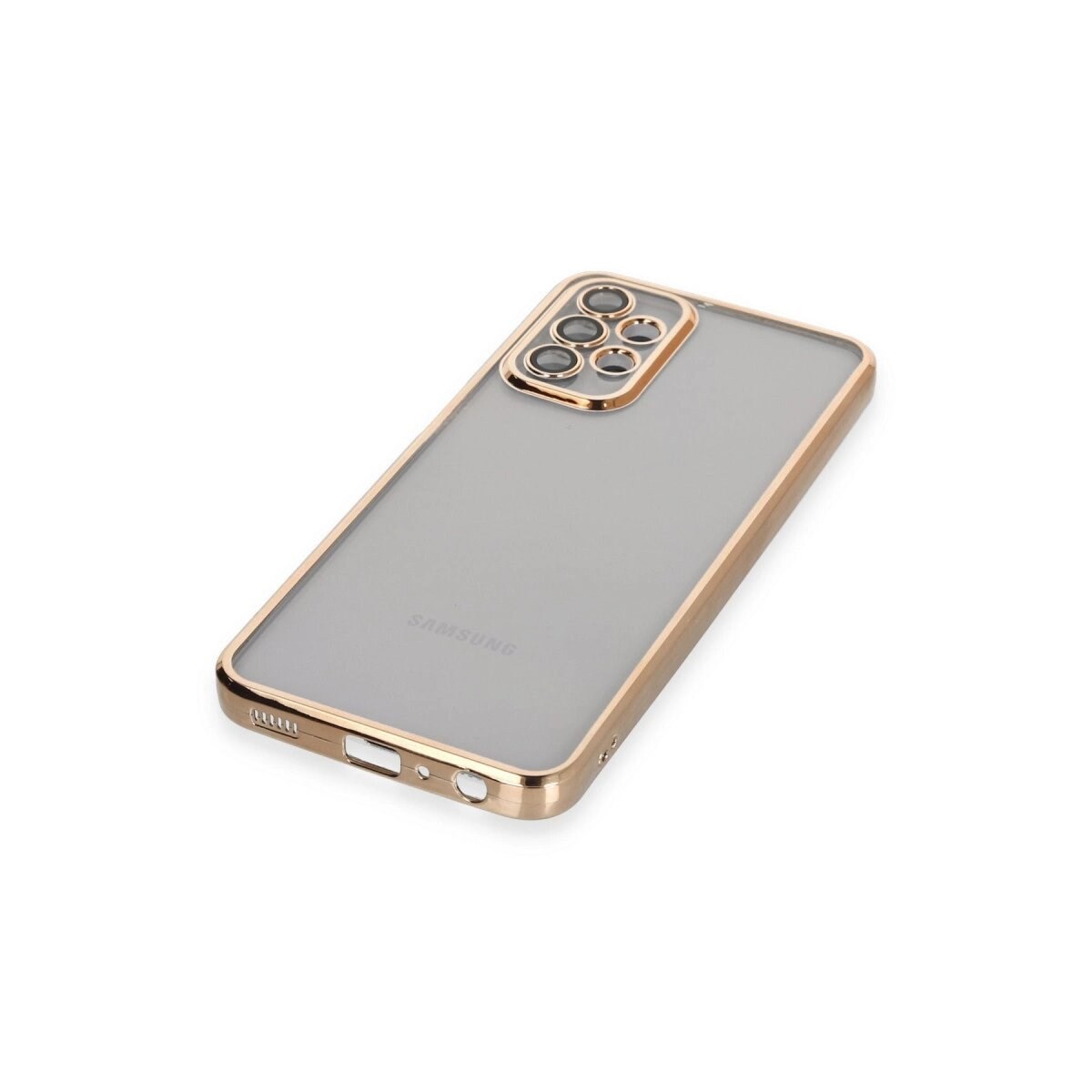 Samsung Galaxy A23 4g Kılıf Razer Lensli Silikon - Gold