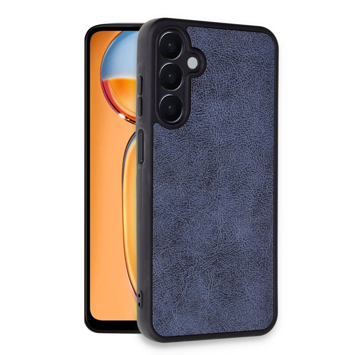 Samsung Galaxy A25 5g Kılıf Aras Deri Kapak - Lacivert