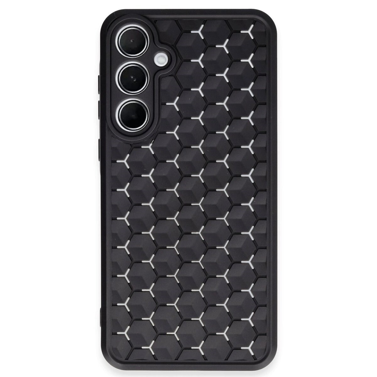 Samsung Galaxy A25 5g Kılıf Petek Silikon Kapak - Siyah