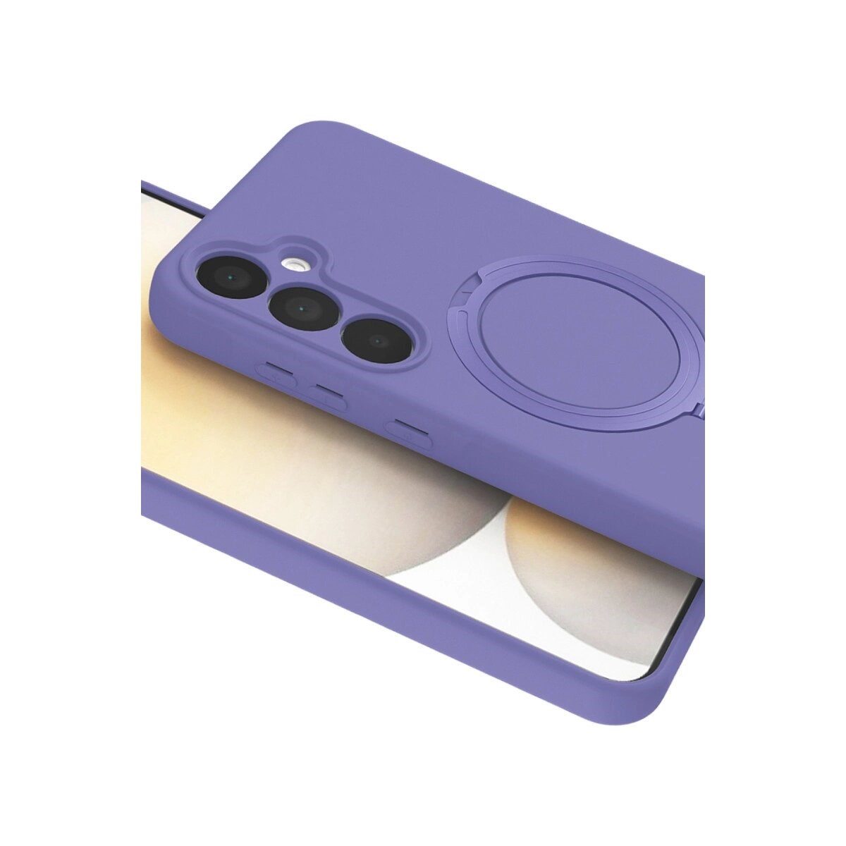 Samsung Galaxy A25 5g Regal Magsafe Standlı Kapak - Lila