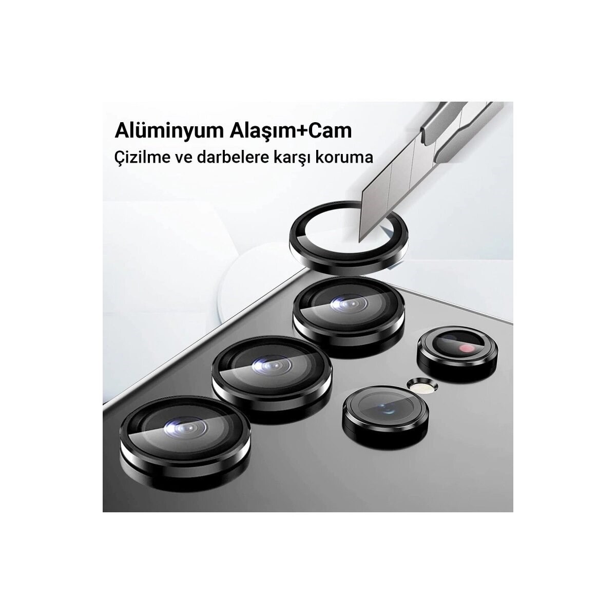Samsung Galaxy A25 5g Valdez Metal Kamera Lens - Siyah