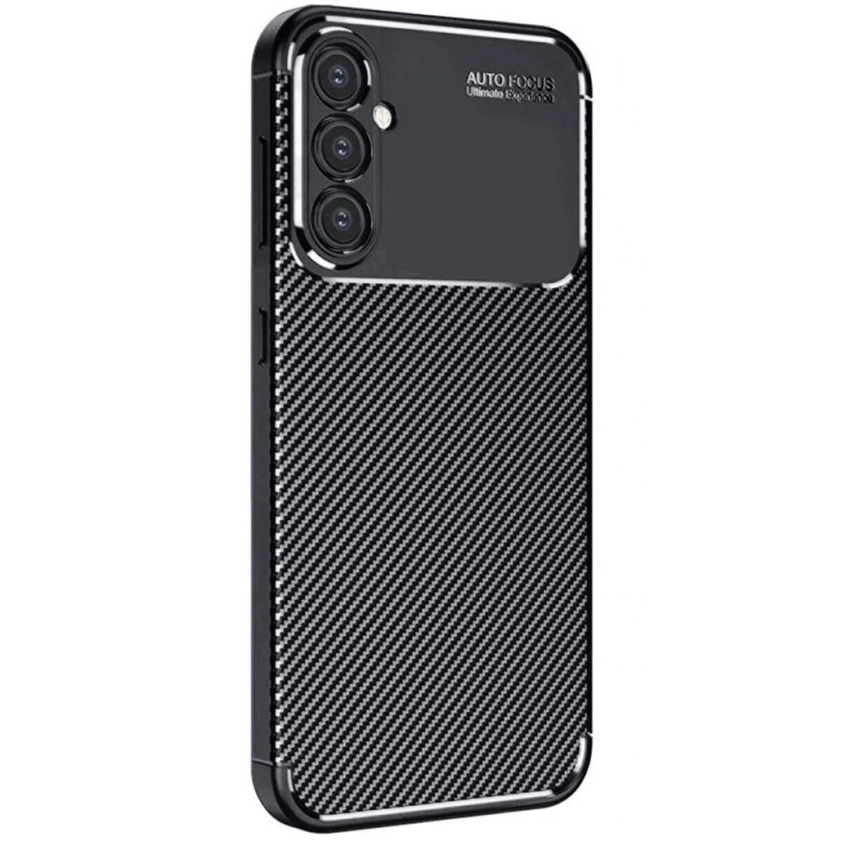 Samsung Galaxy A26 Kılıf Auto Focus Karbon Kapak - Siyah