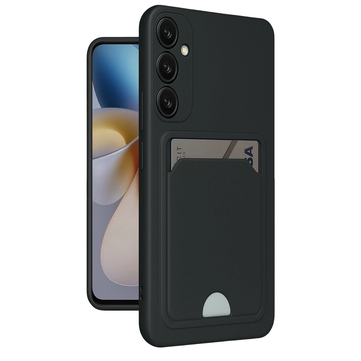 Samsung Galaxy A26 Kılıf Kelvin Kartvizitli Silikon - Siyah