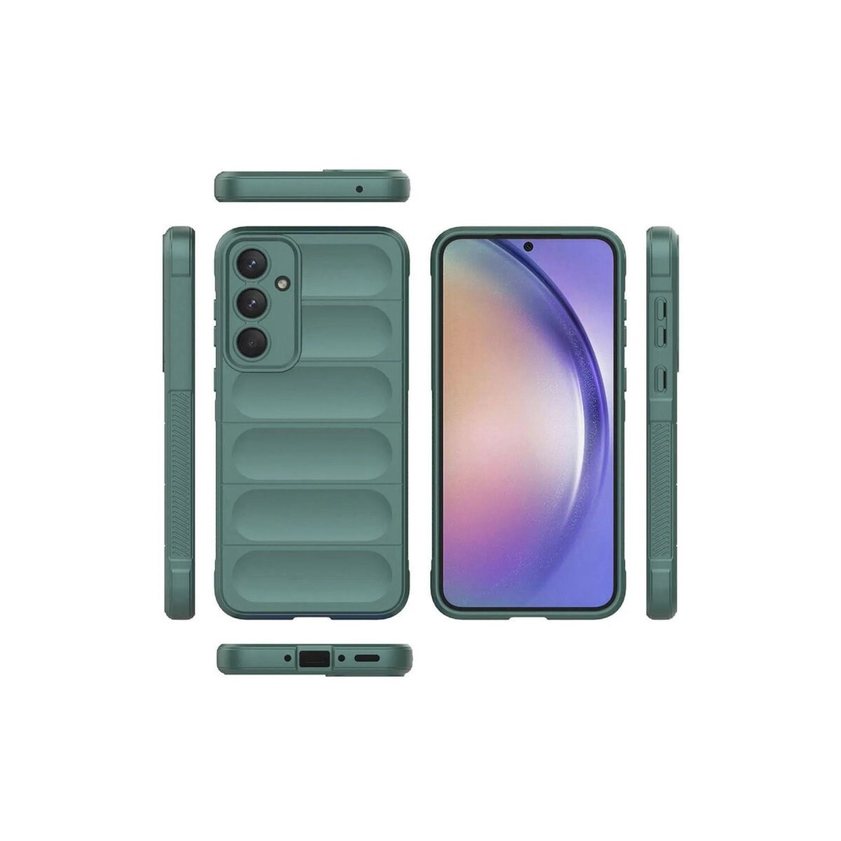 Samsung Galaxy A26 Kılıf Optimum Silikon - Koyu Yeşil