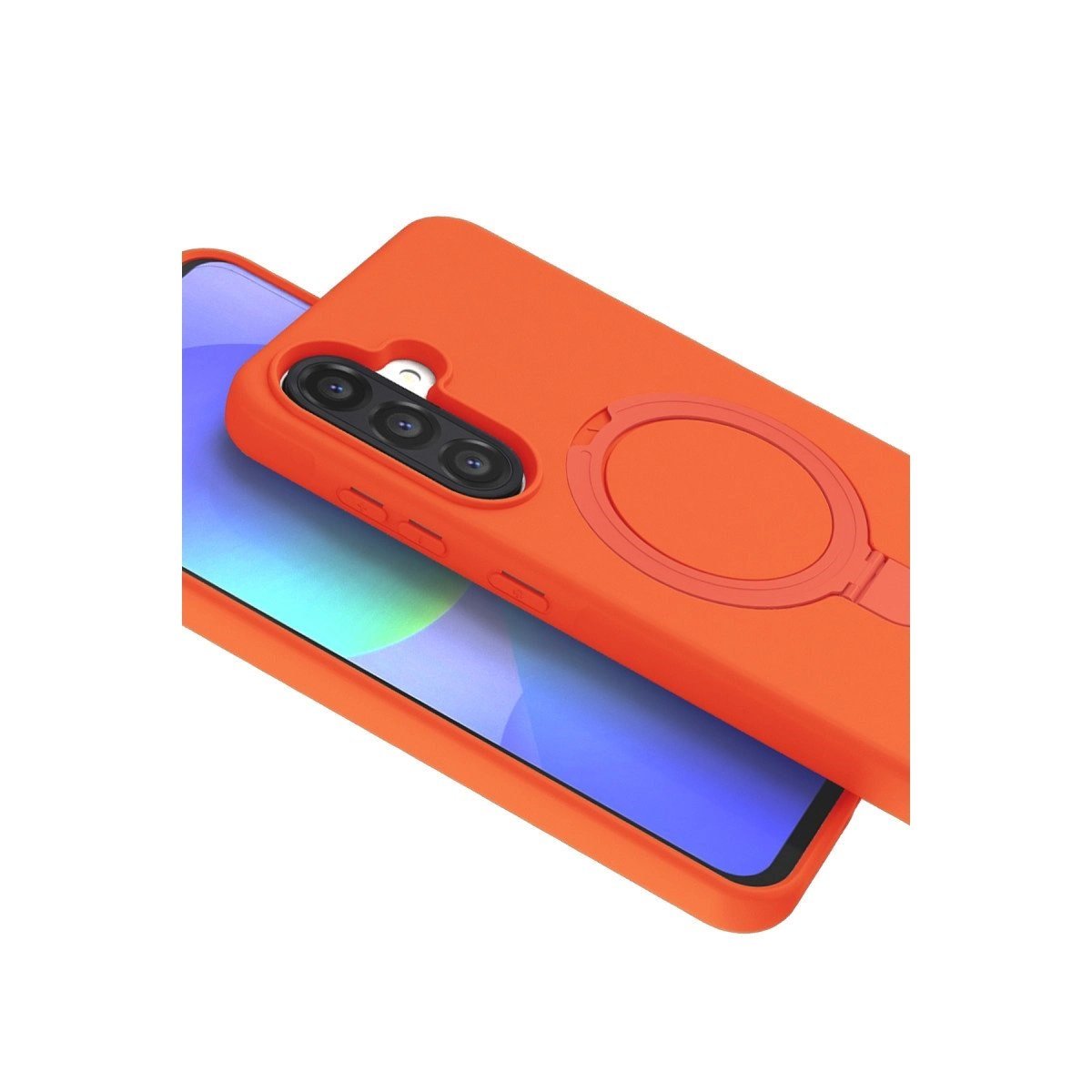 Samsung Galaxy A26 Regal Magsafe Standlı Kapak - Turuncu