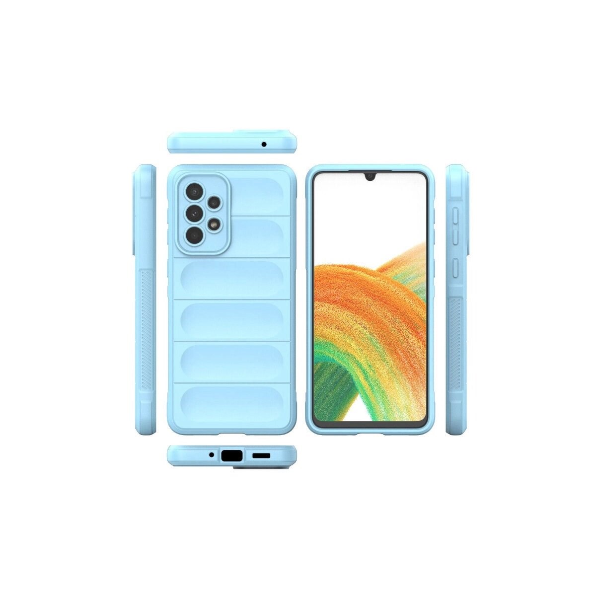 Samsung Galaxy A33 5g Kılıf Optimum Silikon - Sky Blue
