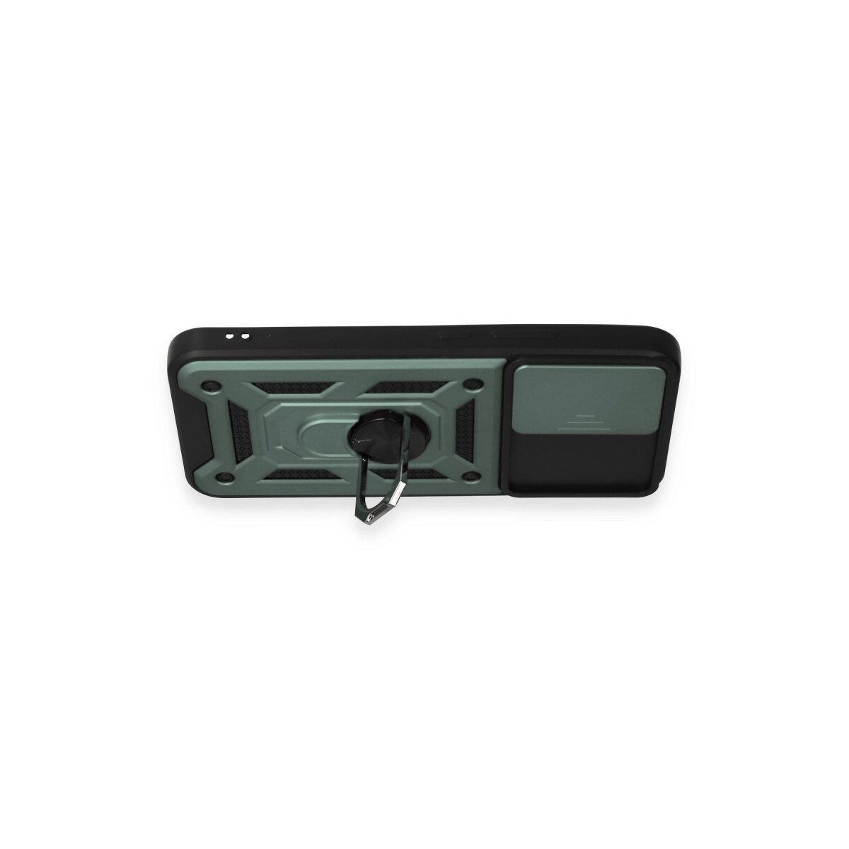 Samsung Galaxy A34 5g Kılıf Pars Lens Yüzüklü Silikon - Yeşil
