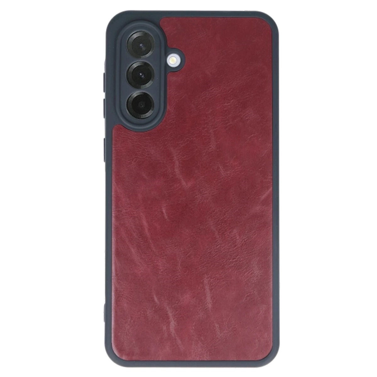 Samsung Galaxy A35 5g Kılıf Aras Deri Kapak - Bordo