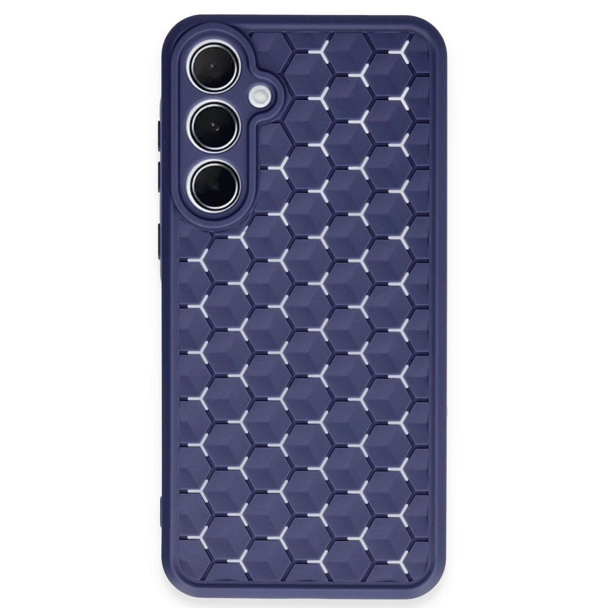 Samsung Galaxy A35 5g Kılıf Petek Silikon Kapak - Lacivert